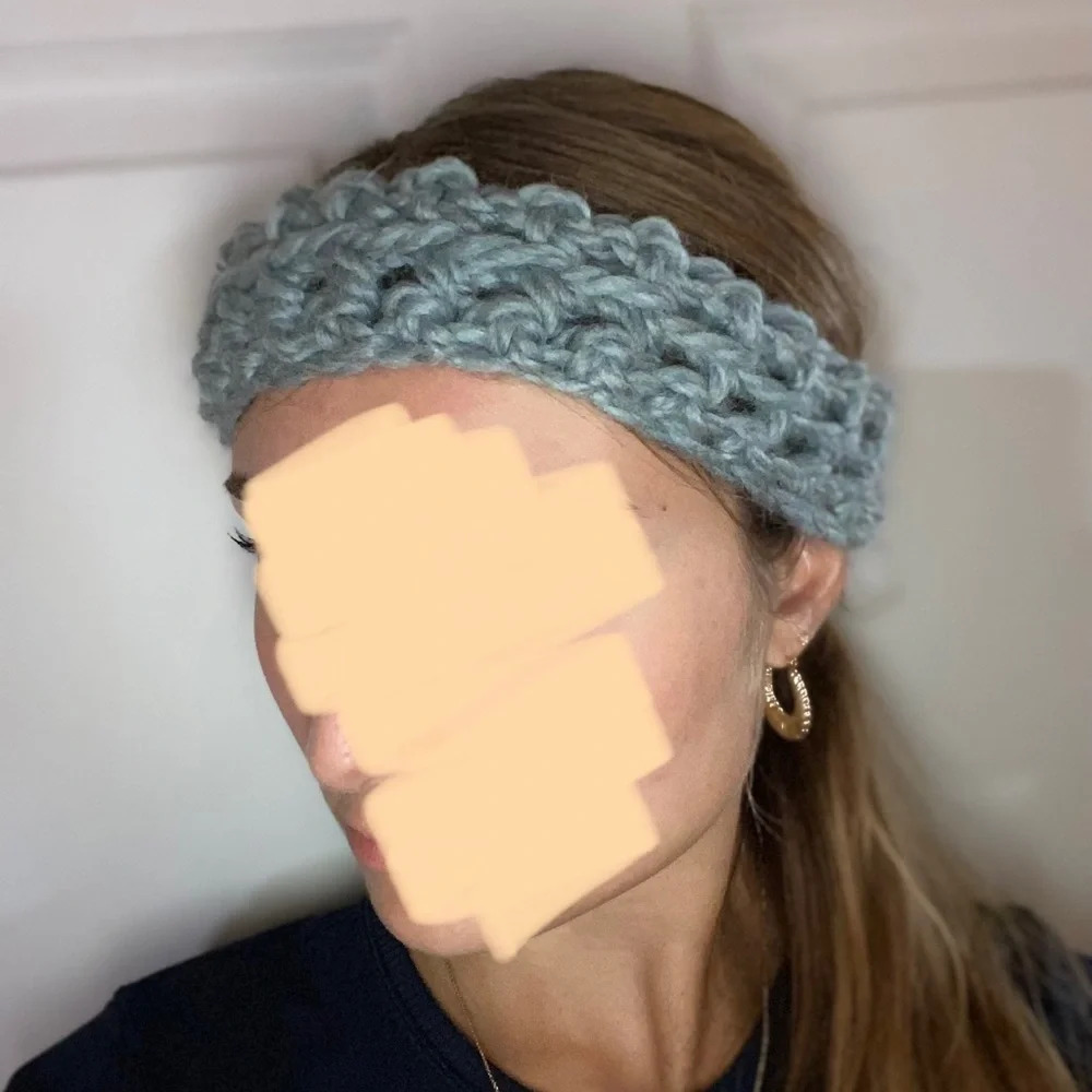 Handmade winter headband